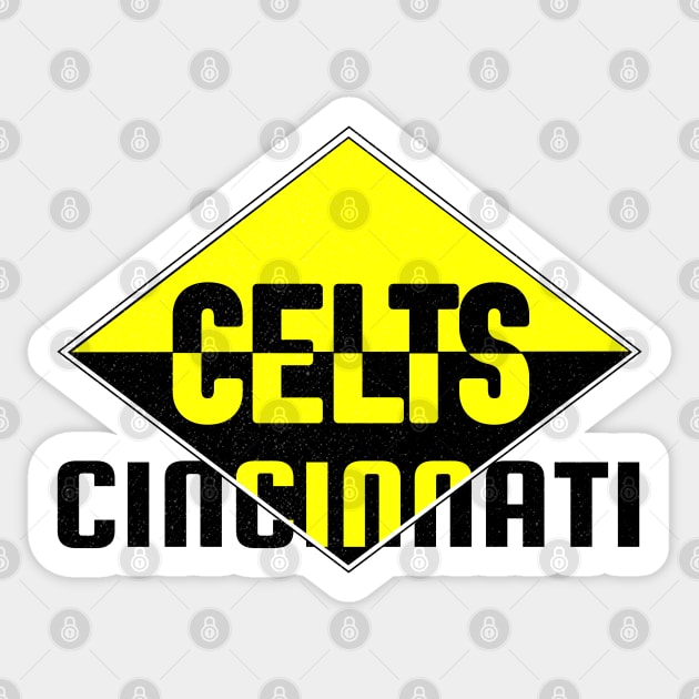 Defunct Cincinnati Celts Football 1910 Sticker by LocalZonly